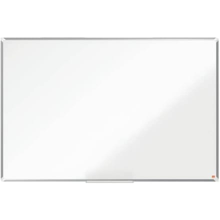 Whiteboard Nobo Premium Plus, magnetisch, met opbergtray, B 1500 x H 1000 mm, geëmailleerd, wit, incl. boardmarker