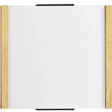 moedel deurlabel LMH, houten frame, personaliseerbaar, polyester hoes, zelfklevende montage, B 160 x H 148 mm, eik