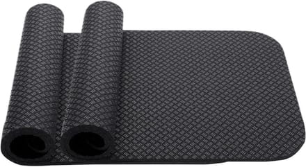 Hometrainer Mat - Loopband Pad - Vloer Beschermen - Opvouwbaar Ontwerp - 63.5 x 30 cm - Zwart