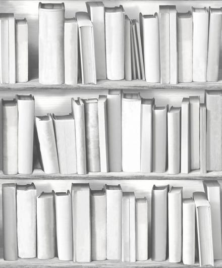 Dutch Wallcoverings vliesbehang boekenkast - grijs