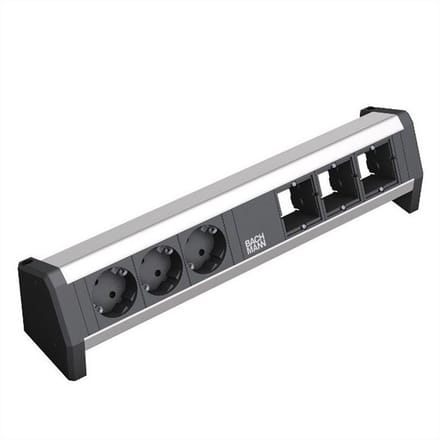 Bachmann 902.002 power uitbreiding 3 AC-uitgang(en) Zwart, Zilver