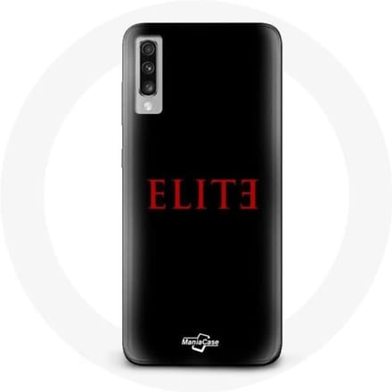 Coque pour Samsung Galaxy A70 Elite Saison 5 Logo Rouge Fond Noir