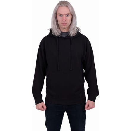 Spiral Unisex effen pull-over hoodie voor volwassenen (Zwart)