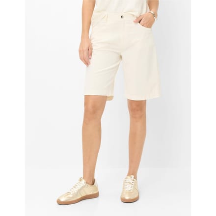 Brax Dames Bermuda  Style MAINE B OFFWHITE, crèmewit, maat 44