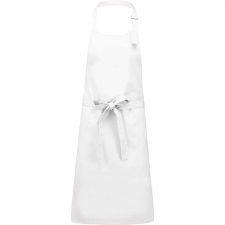 Schort/Tuniek/Werkblouse Unisex One Size Kariban White 35% Katoen, 65% Polyester