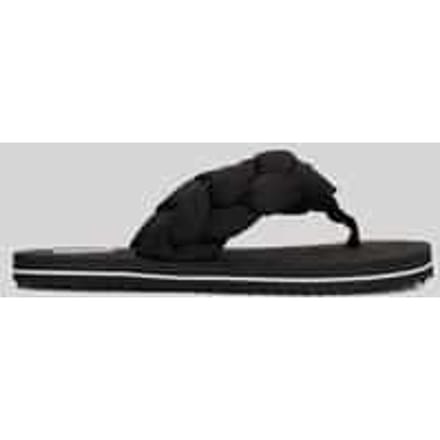 Teenslippers met gevlochten riem