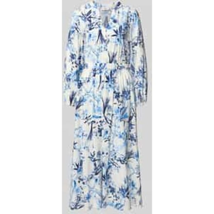 Midijurk van viscoses mix in allover-look