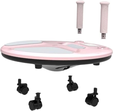 Buikspierroller - Core Trainer - Krachtige Core Training - Stabiele 4-wiel Constructie - 40 x 40 x 21 cm - Zwart