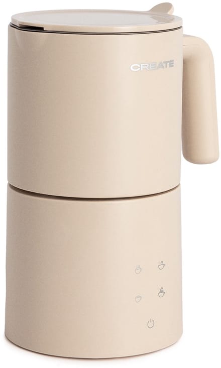 CREATE - Vaatwasserbestendige melkopschuimer en -verwarmer - Zand - MILK FROTHER STUDIO PRO