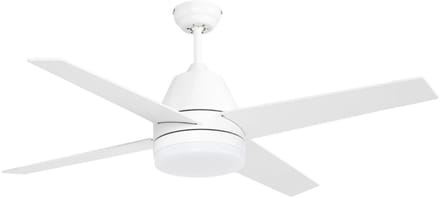 Bovista Plafondventilator - Met Verlichting - Plafond Ventilator - Met Lamp - Plafonniere Met Ventilator - Met Licht - Wit - 130cm