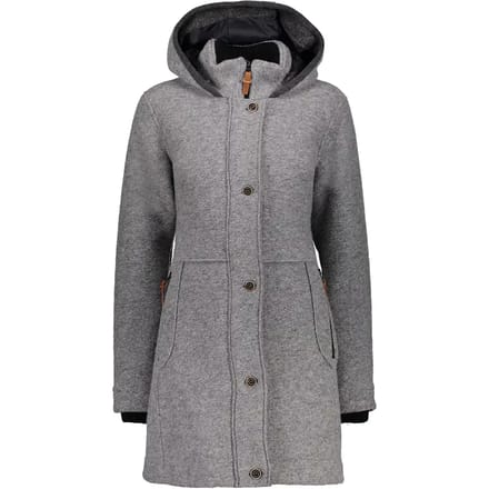 CMP Campagnolo 39M3206 Fix Hood Jas Dames, grigio melange Maat EU 48