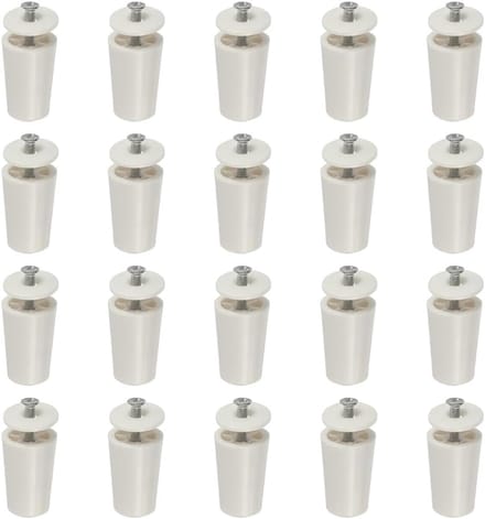 Rolluik Stoppers - Vervanging Onderdelen - Raam Montage - Set van 20 stuks - 41mm bij 21mm - Wit
