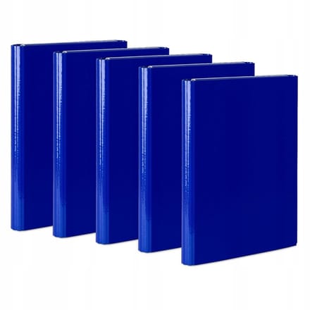 5x VauPe Map Met Klepsluiting A4, Documentenmap Blauw