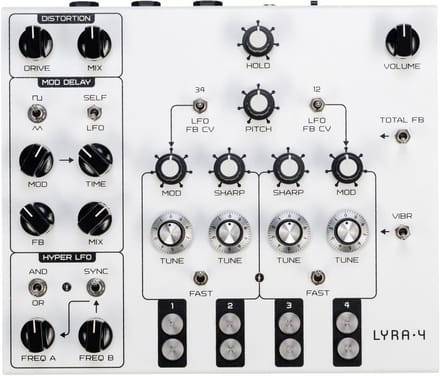 SOMA LABORATORY Lyra-4 White - synthesizer