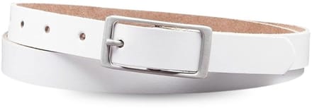 Fana Belts Leren Dames Riem Wit - Maat 110 - Echt Leer - Vrouwenriem