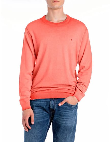 Replay Uk4705.000.g20785a Trui Oranje M Man