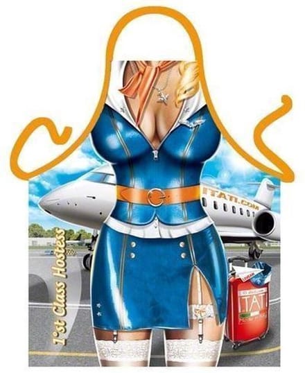 Stewardess schort - Leuke Grappige Mooie Keukenschort