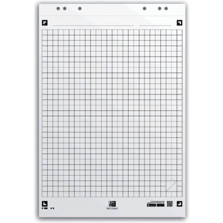 Flipoverpapier Oxford smart 650x980mm ruit 90 gram 20 vel