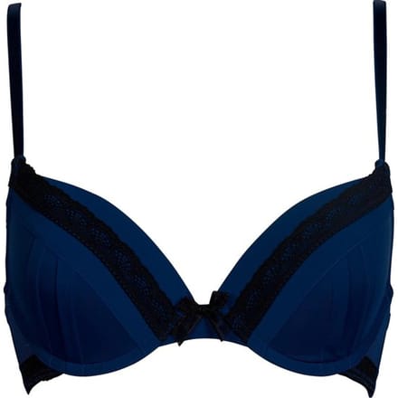 After Eden - Maat 70D - Push up bra lace trimming - T.T. Zwart/blue