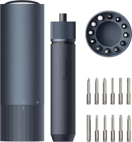 Mini Accuschroevendraaier met USB-C Oplaadkabel en LED-verlichting - 3,6 V Elektrische Schroevendraaier met 12 Bits