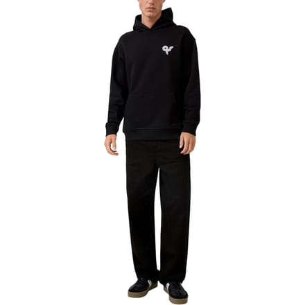 s.Oliver -qs Sweatshirts Black Taglia: M | Felpe con cappuccio Outlet | Uomo | Nero