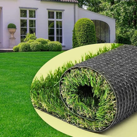 Kunstgras 3 x 5 voet, 3,5 cm hoog, voor buitengebruik, laag onderhoud