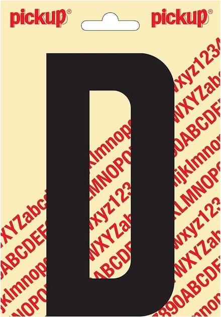 Pickup plakletter Nobel 150mm zwart D - 31002150D