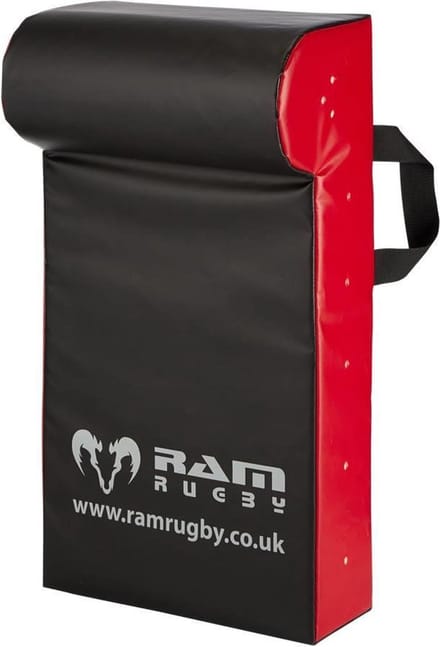 Single Wedge Hit Shield - PVC - High-Density Foam - Black / Red - Medium