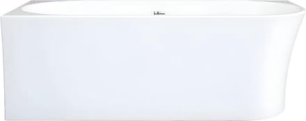 Vente-unique Hoekbad - 170 x 75 x 59 cm - Acryl - Wit - Linkerhoek - 228 L - PONTICOLA