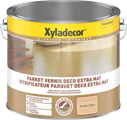 Xyladecor - Parket Vernis Deco Extra Mat - Kleurloos - 2,5 L