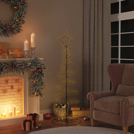 vidaXL LED-kerstboom 100 LEDs warm wit 150 cm