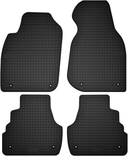 Wielganizator SolidTread - Auto Vloermatten - Audi A6 C5 - Zwart - 4 stuks
