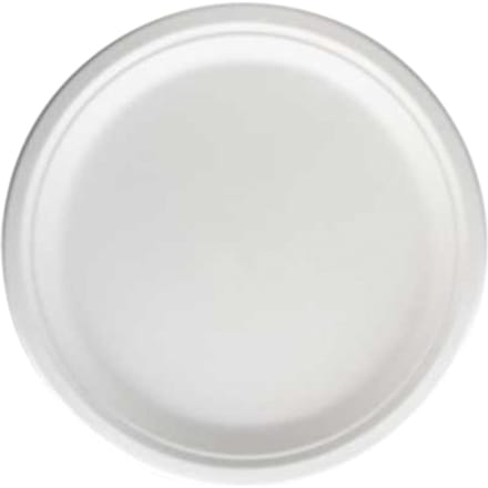 Bord IEZZY 260mm 1vaks suikerriet PFAS-vrij wit 50 stuks