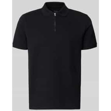 regular fit poloshirt met structuurpatroon