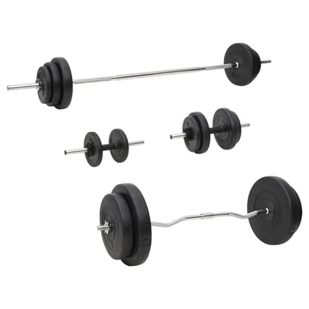 vidaXL Halterset met gewichten 90 kg
