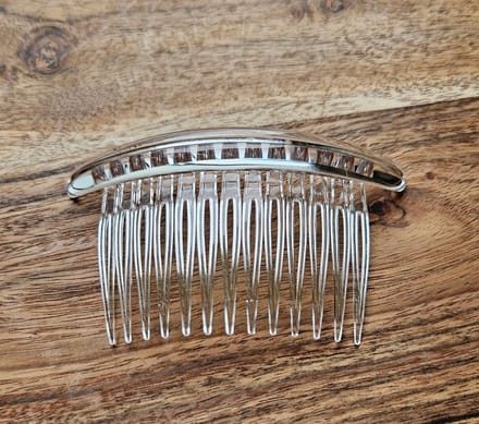 Transparante Haarspeld met Balk - 8cm - Bruiloft & Communie