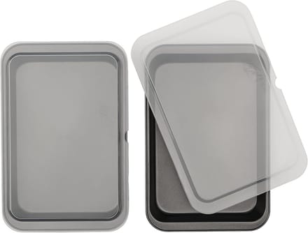 Set van 2 Non-Stick Bakvormen 33x23 cm met Deksel voor Cake en Brownies