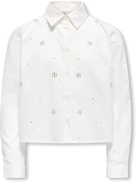 Kids ONLY winter t-shirt meisjes - wit - KogClara - oversize fit