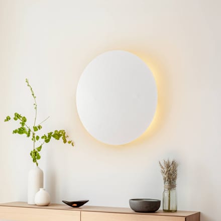 TK Lighting wandlamp Lunia New, wit, Ø 40 cm