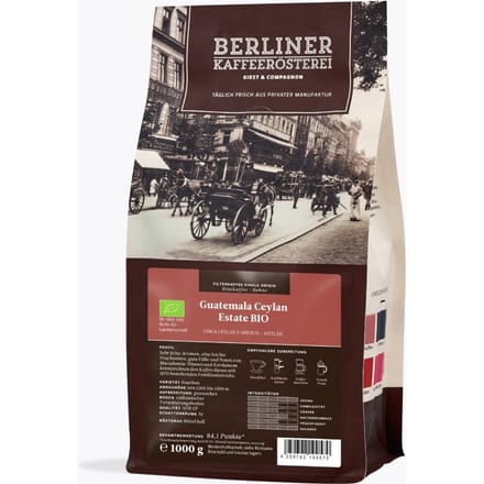 Berliner Kaffeerösterei Guatemala Finca Ceylan Bio 1kg