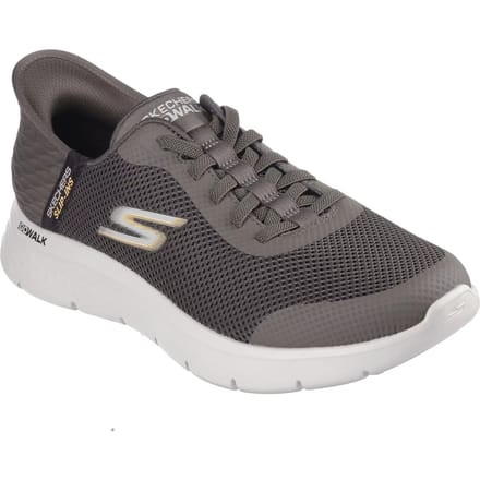 Skechers Slip-ins Go Walk Flex - Hands Up - Heren Instappers - Bruin