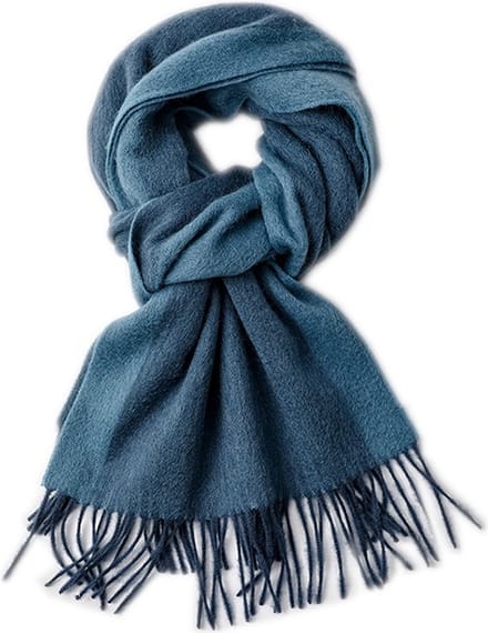 Heren Sjaal Wol – Sjaal Heren - Blauwe Sjaal