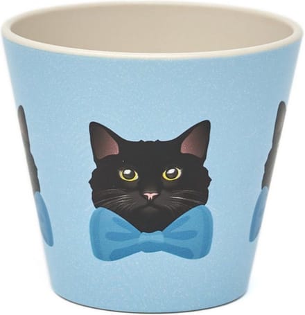 Quy Cup - 90ml Ecologische Reis Beker - Espressobeker “Black Pippo” 7x7x7cm