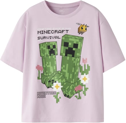 NAME IT - NKFJYLDA MINECRAFT SS NREG TOP BOX BIO - Meisjes - T-shirts