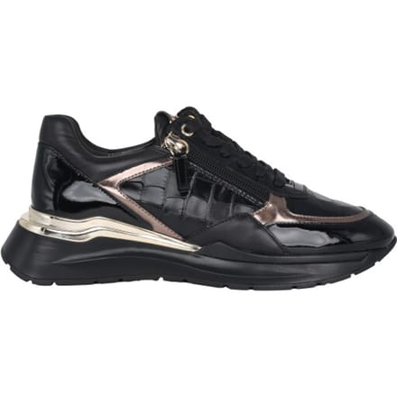 Högl 0-101307-0100 - dames sneaker - Zwart - maat 35 (EU) 2.5 (UK)