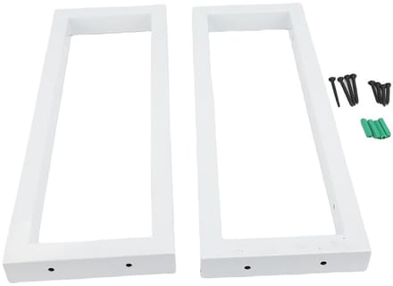 Byshayne- Wandconsoles Set van 2 - Plankdragers - Wastafelhouder - Consolehouder - Hoogwaardige metalen constructie - Modern design - Plankbeugels