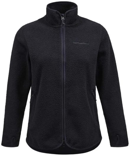 Peak Performance Pile Zip Jas - Black