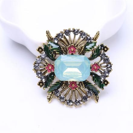 High-End Exquise Creatieve Persoonlijkheid Retro Broche Corsage Speld Kledingaccessoires gray