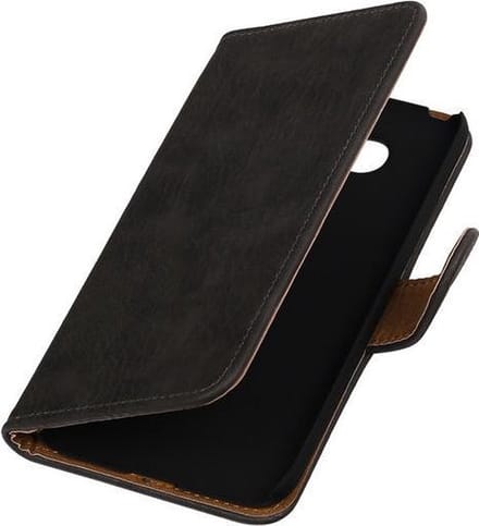 Grijs Hout booktype cover hoesje voor LG G5