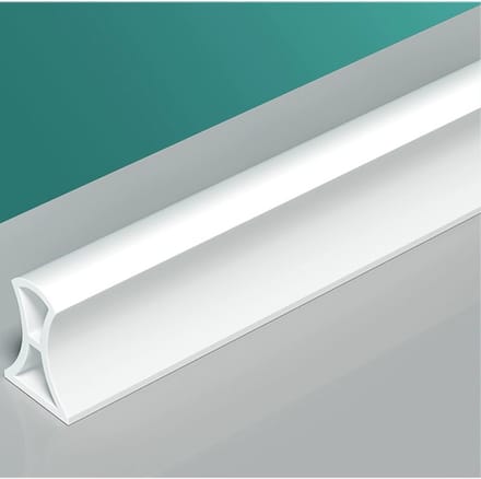 Douchebarrière - Flexibele waterstopper voor badkamer - 1 meter - Inklapbaar
